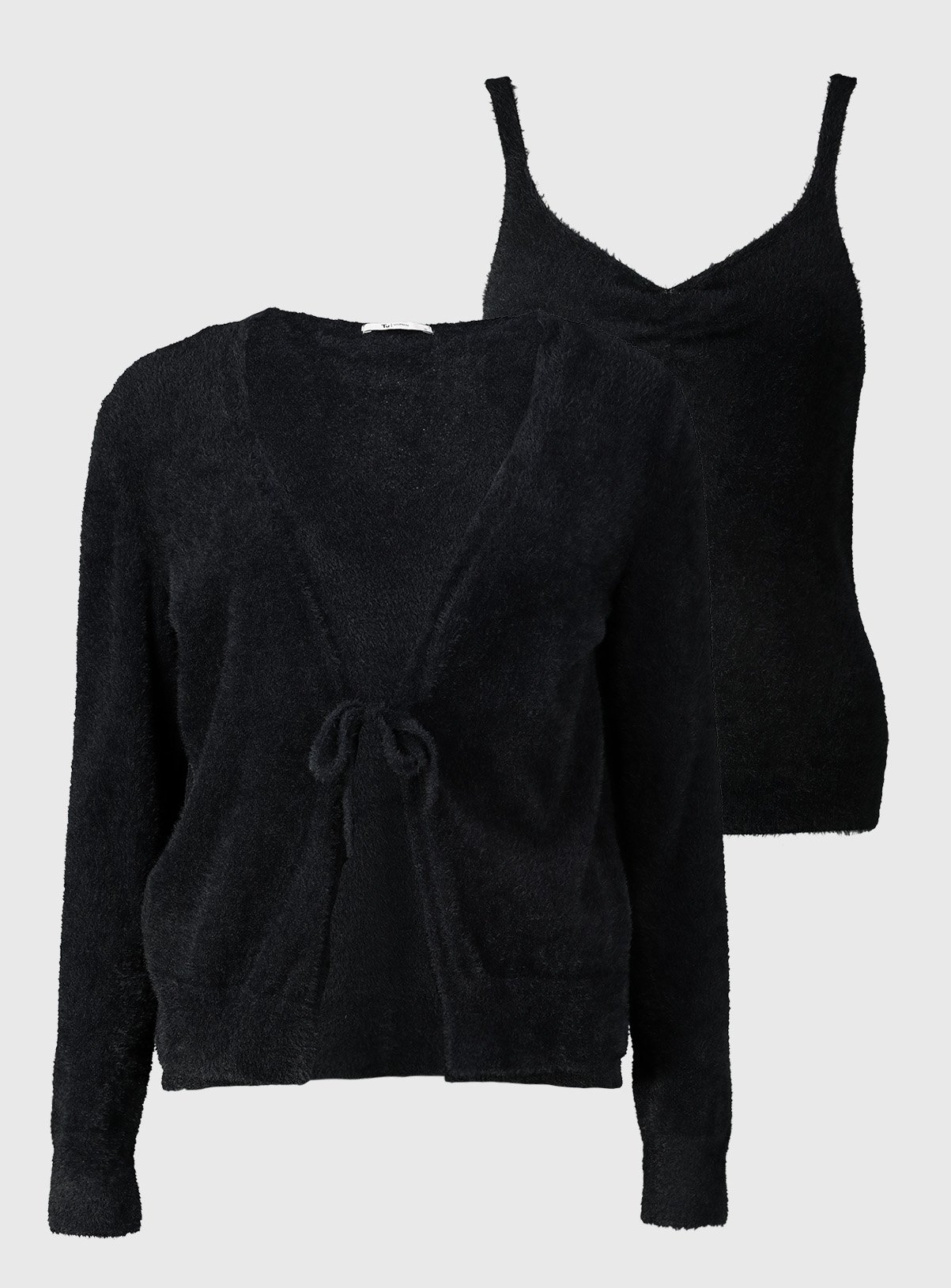 tu black cardigan